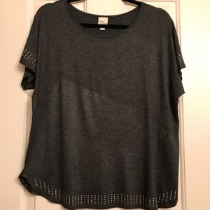 Dark gray tunic shirt